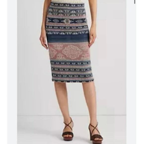 Lauren Ralph Lauren Ruzita Novelty Shawl pencil NWT skirt SzXL Thanksgiving